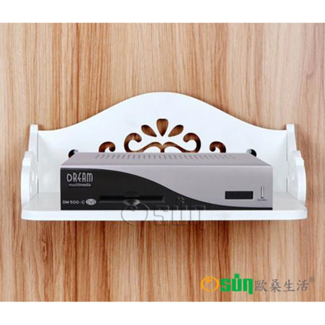 【Osun】DIY木塑板 歐式白色雕花電話掛架(CE178-BJ001)