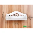 【Osun】DIY木塑板 歐式白色雕花電話掛架(CE178-BJ001)