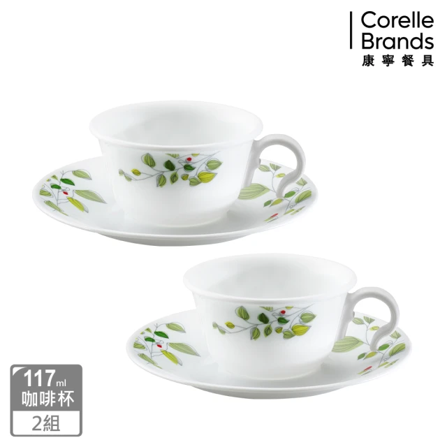 美國康寧 CORELLE 綠野微風4件式咖啡杯組(404)