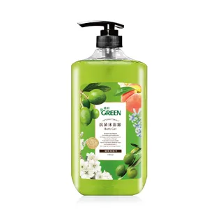 【Green 綠的】抗菌沐浴露-橄欖葉菁華+Q10(1000ml)