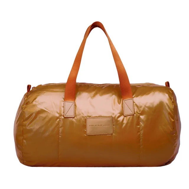 【MARC BY MARC JACOBS】輕巧尼龍旅行購物袋(小-暗橘M4123031-PERSIMMON)