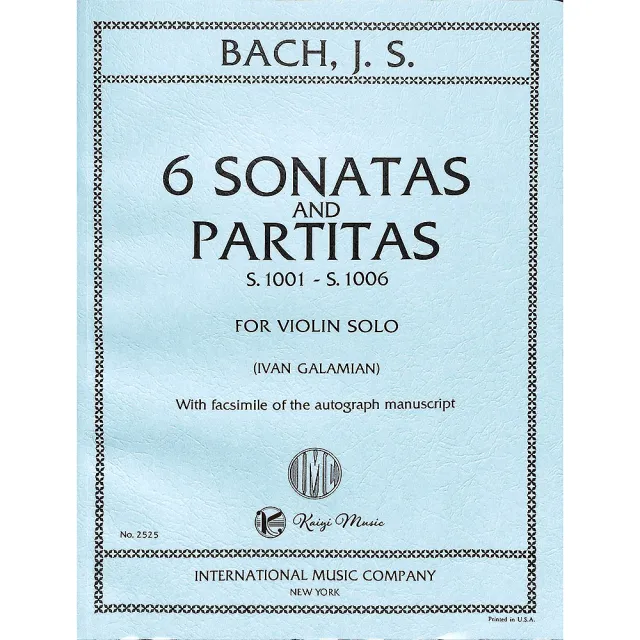 【Kaiyi Music 凱翊音樂】巴哈六首小提琴獨奏的奏鳴曲 S.1001-1006 Bach Six Sonatas and Partitas