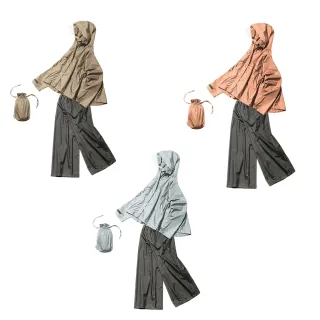 【日本製 MAKKU】女版寬鬆防水雨衣套裝 AS-620(女性雨衣 登山雨衣 時尚雨衣 騎車雨衣 上班族必備)