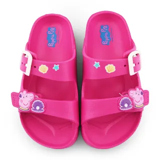 【童鞋城堡】童鞋 輕量拖鞋 佩佩豬(PG1011-桃)