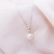 【彩糖鑽工坊】8MM 珍珠項鍊&珍珠耳環(簡愛 系列 珍珠套組 淡水珍珠)