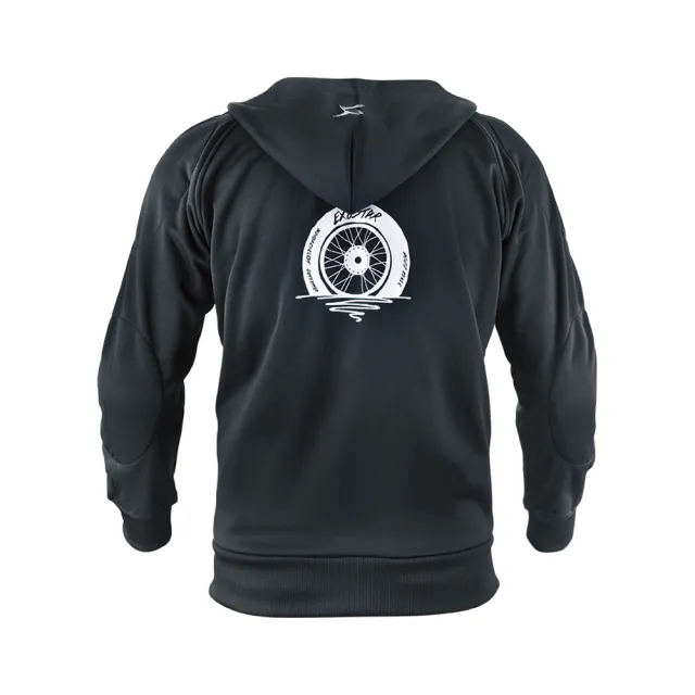 【EXUSTAR】E-MJ507 休閒刷毛連帽防摔外套(重機服 機車外套 護具防摔衣 騎士 防護 透氣)