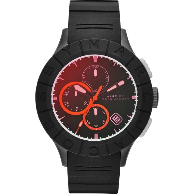【Marc Jacobs】Buzz 極限運動三眼計時手錶-黑(MBM5546)