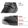 【MIZUNO 美津濃】防護鞋 輕量系列 寬楦 魔術帶式 塑鋼頭 工作鞋 黑 F1GA225409