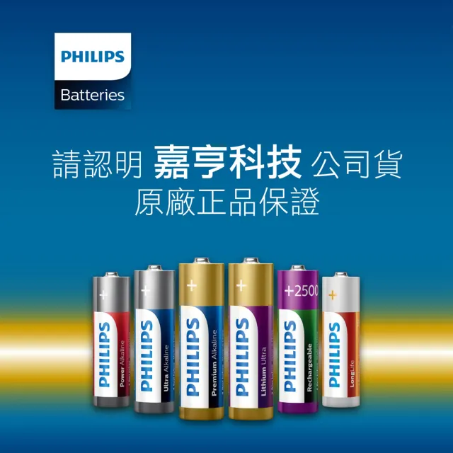 【PHILIPS】低自放充電電池 三號4入x2+四號4入x2(16顆)