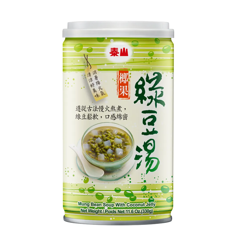 【泰山】綠豆椰果湯330gx6入/組