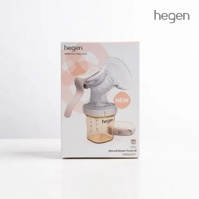 【hegen】PCTO 優雅輕柔手動擠乳組(SoftSqround/學飲杯/擠乳器/ 吸乳器/奶瓶/母嬰用品/新生禮/月子中心)