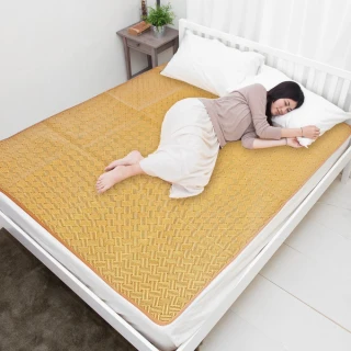 【凱蕾絲帝】台灣製造-天然舒爽軟床專用透氣紙纖雙人加大加長涼蓆(7尺)
