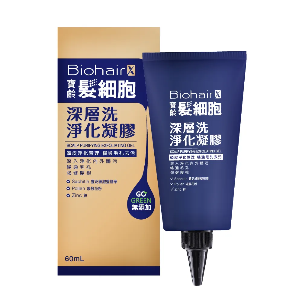 【寶齡富錦】PBF髮細胞BiohairX 深層洗淨化凝膠60ml