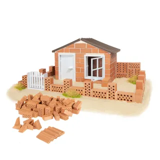 【德國 teifoc】DIY益智磚塊建築玩具- 夏季別墅(TEI4500)