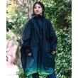 【KIU】成人空氣感有袖斗篷雨衣(163249 漸變薩克斯藍)