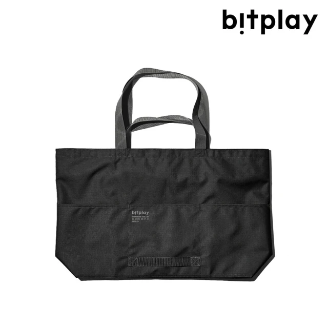 bitplay Weekender Tote 防潑水行旅托特包 - 暗夜黑(大容量 旅行 雙層拉鍊 露營 帆布包 情人節 禮物)