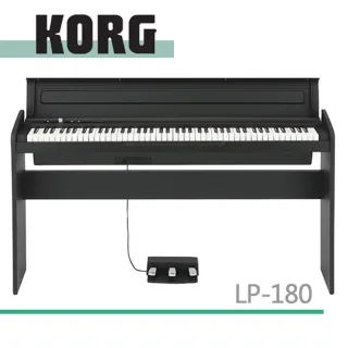 【KORG】時尚外觀設計88鍵數位鋼琴 / 贈耳機、琴椅、保養組 / 黑色 公司貨(LP-180)