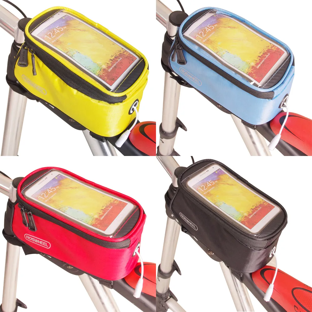 自行車手機前置物包 附耳機延長線(自行車置物包 置物袋)