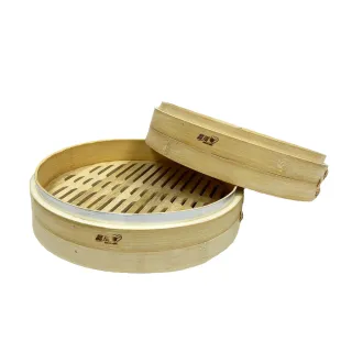 百貨King 晶瓚單層8寸串底竹蒸籠/竹編蒸籠/蒸籠層(單層)