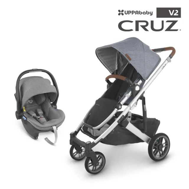 【UPPAbaby】CRUZ V2單人推車+MESA i-Size新生兒提籃(新生兒貼身座墊)