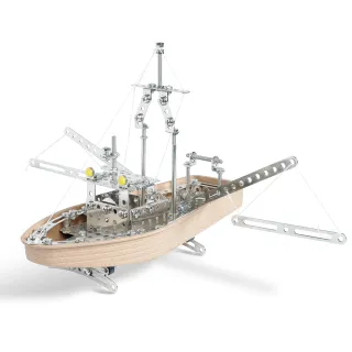 【德國eitech】益智鋼鐵玩具-3合1帆船(C20)
