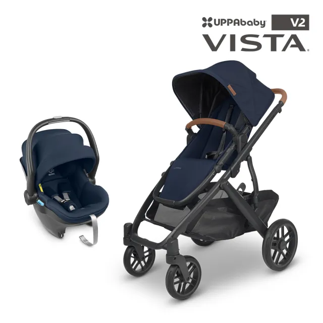 【UPPAbaby】VISTA V2單人推車+MESA i-Size新生兒提籃(新生兒貼身座墊)