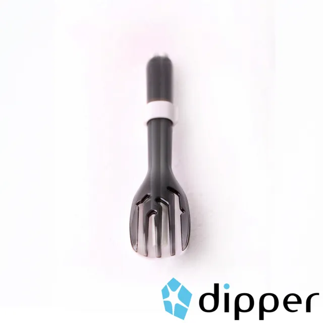 【dipper】3合1SPS環保餐具組(潑墨黑叉)