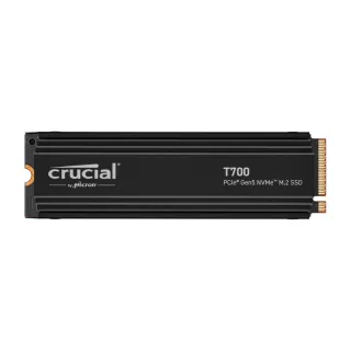 【Crucial 美光】T700 4TB 含散熱片 PCIe Gen5 NVMe M.2 固態硬碟 SSD(T7005-4TB)