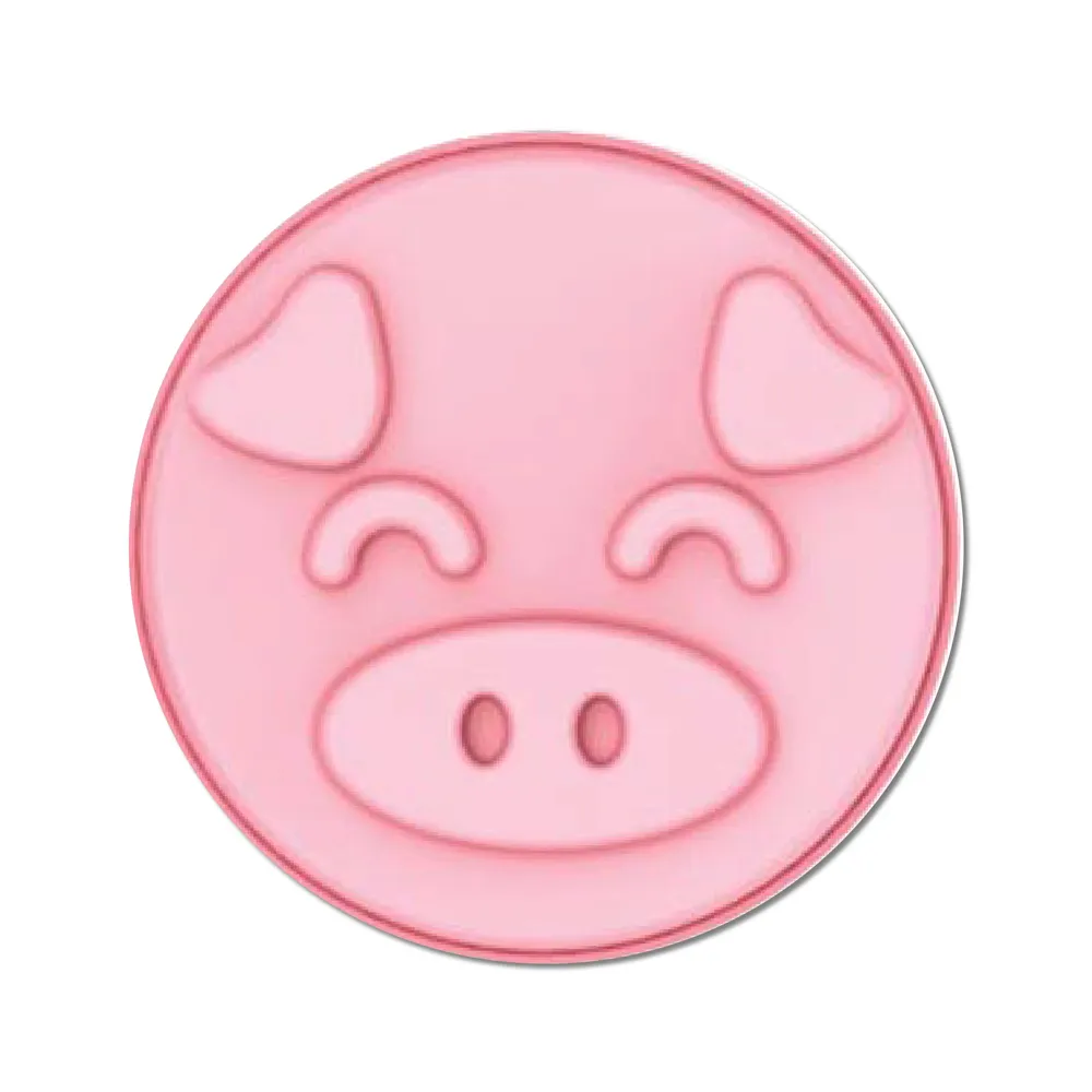 【Siliconezone】施理康耐熱粉紅小豬8吋造型大蛋糕模
