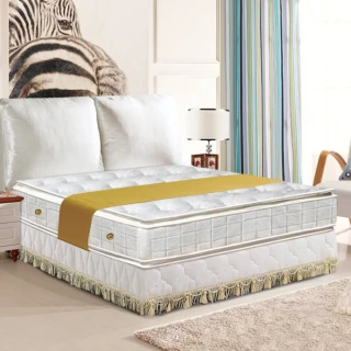 【smile思邁樂】黃金睡眠五段式正四線乳膠+記憶棉獨立筒床墊6X6.2尺(雙人加大)