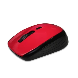 【FUJITSU富士通】USB無線光學滑鼠(FR400紅)