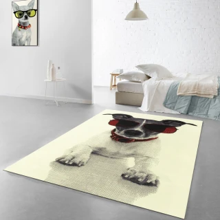【范登伯格】比利時 流行元素地毯-狗(100x150cm)