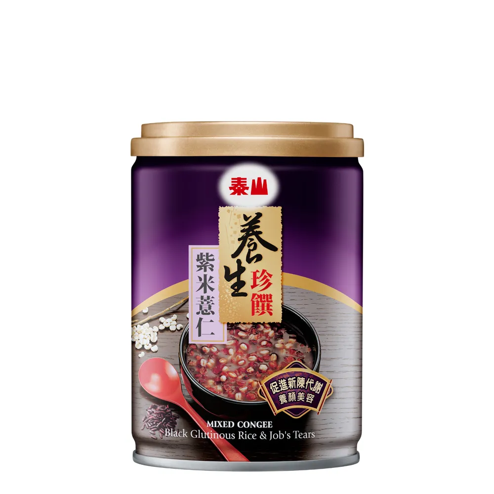 【泰山】養生珍饌紫米薏仁粥255gx6入/組