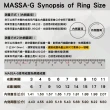 【MASSA-G】DECO純鈦系列黑白印記陶瓷鈦金戒(黑)