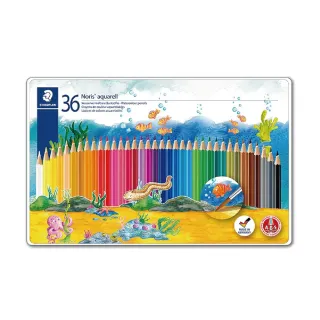 【STAEDTLER 施德樓】德國 ABS水性色鉛筆 鐵盒 36色 /盒 MS14410M36