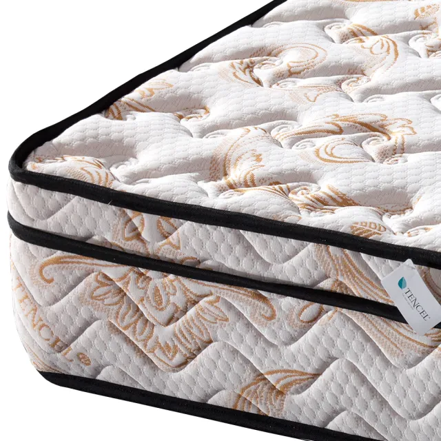 【尚牛床墊】三線防蹣抗菌天絲棉布料硬式彈簧床墊-雙人加大6尺