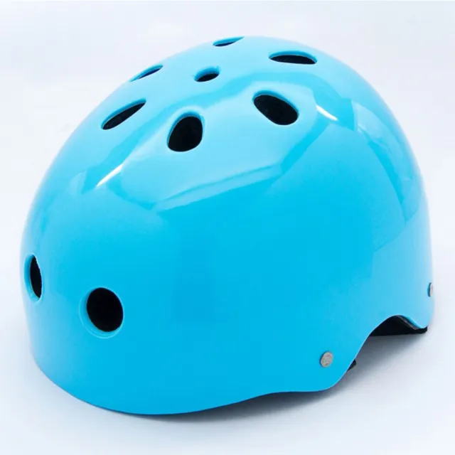 【D.L.D 多輪多】專業直排輪 溜冰鞋 自行車 安全頭盔 安全帽(藍)