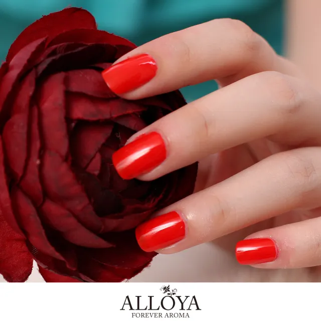【英國ALLOYA愛若雅】Y018 香氛水指彩甲油(兒童可用 火焰紅)