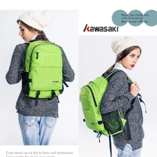 【KAWASAKI超輕優質休閒背包綠】超輕優質休閒背包(綠)