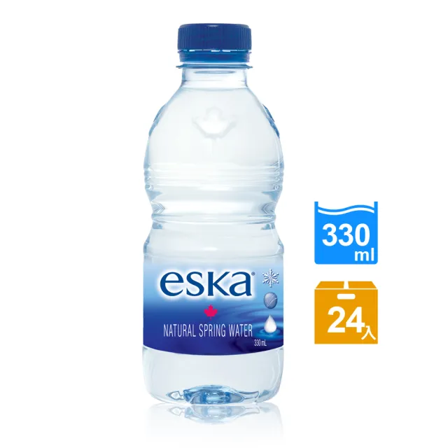 【ESKA 愛斯卡】加拿大天然冰川水 330mlx24入/箱