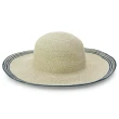 【Limehi】時尚造型大檐草帽 沙灘遮陽帽 可折疊帽(深卡其 Lime-22-D)