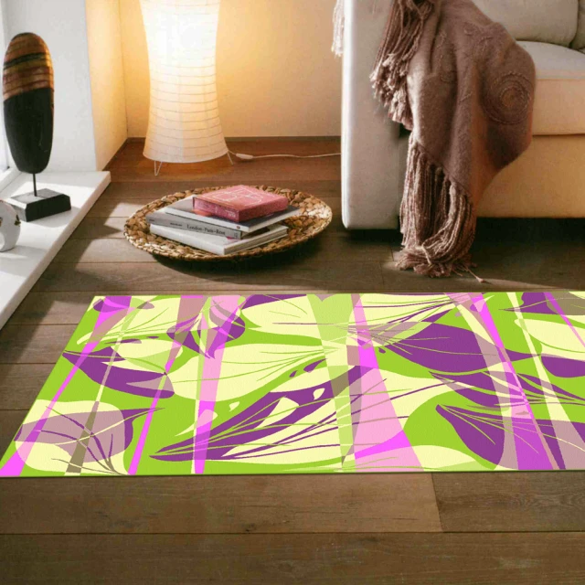 【范登伯格】比利時 奧瓦光澤絲質地毯-葉燦(70x120cm)