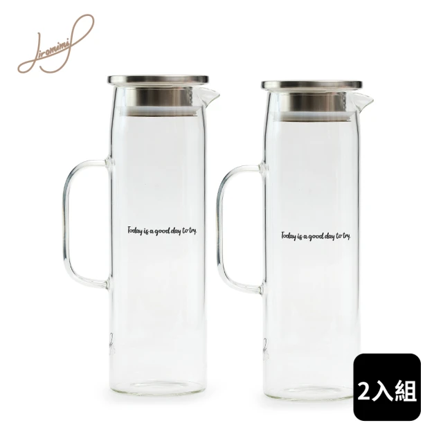 Hiromimi 2入組_玻璃壺1500ml(耐冷熱/高硼硅玻璃)