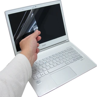 【EZstick】ACER S7-393 專用 靜電式筆電LCD液晶螢幕貼(可選鏡面防或高清霧面)