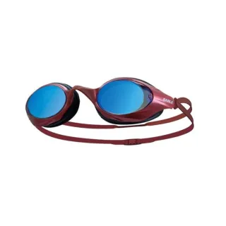 【SABLE】黑貂 成人競速型平光鏡片泳鏡-游泳 防霧 防雜光強光 3D鍍膜(紅)