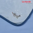 【La mode】雪狐跳跳球兩用抱枕毯