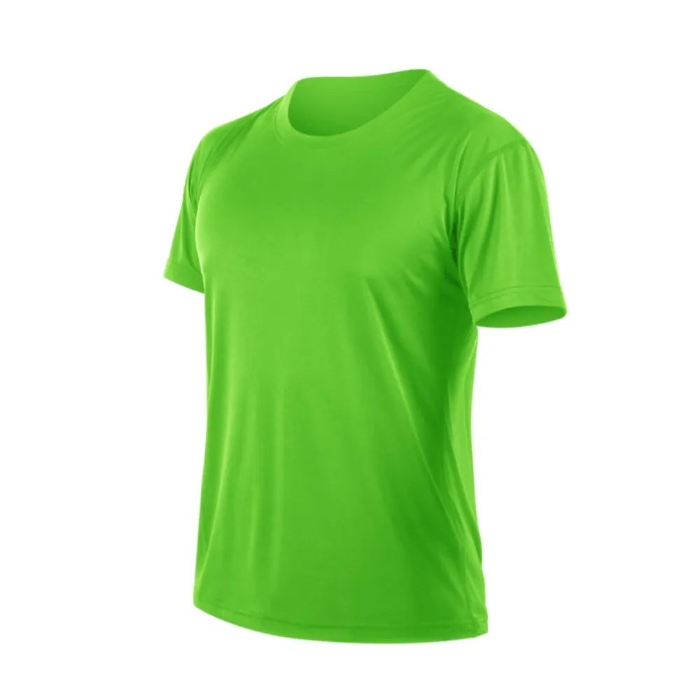 【HODARLA】FLARE 100 男女吸濕排汗衫-短袖T恤 透氣 多色 台灣製 翠綠(3108307)
