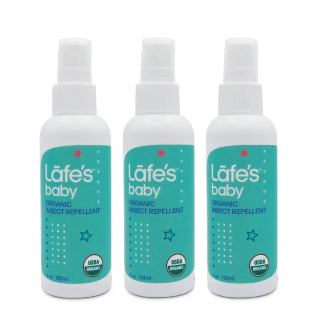 【Lafes organic】有機嬰兒防蚊液 118mlx3瓶(原廠公司貨)