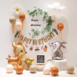 【生活King】莫蘭迪兔子生日氣球套餐組(派對氣球/生日佈置)