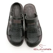 【CUMAR】舒適真皮兩穿式涼拖鞋(黑色)